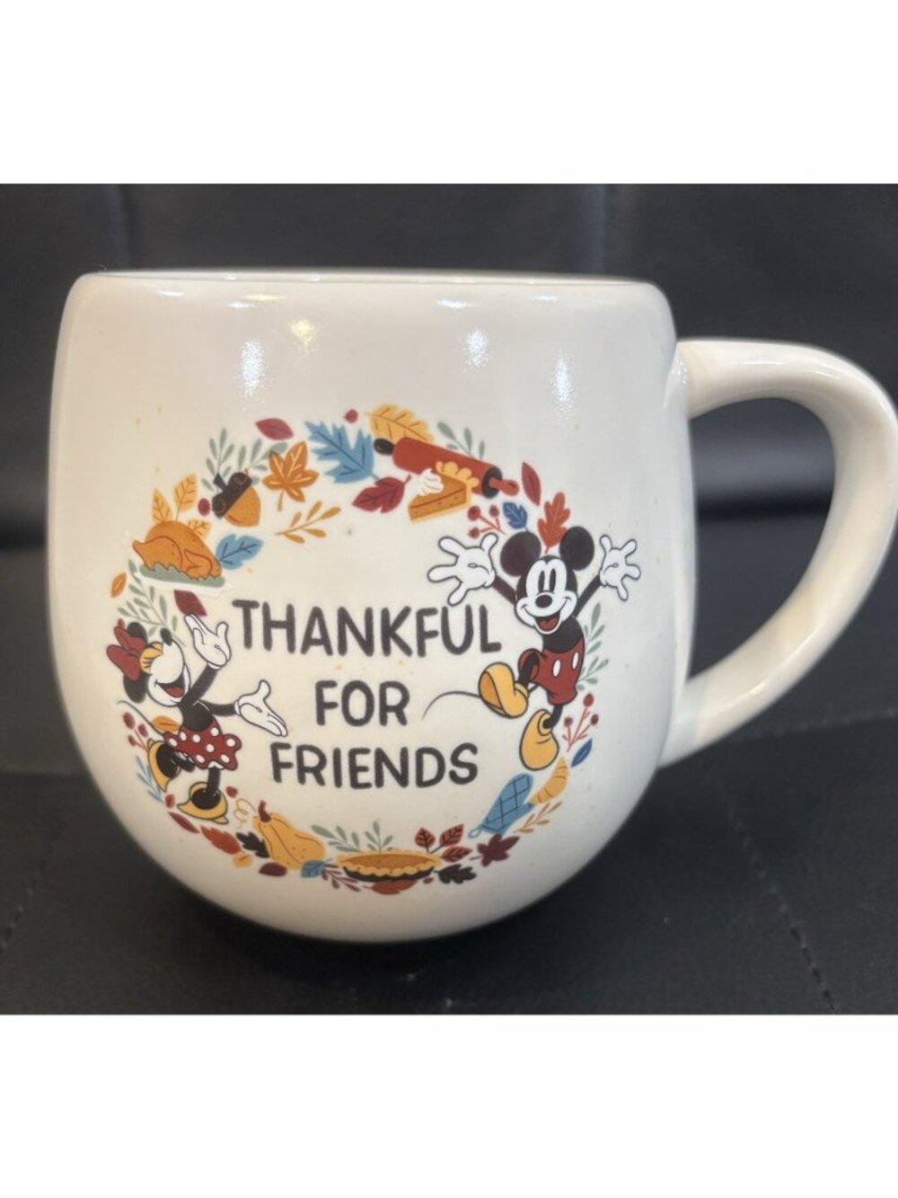 Disney Thankful For friends Mickey Minnie Mouse Fall Oversized Mug